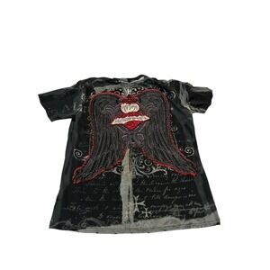 J. Steger XL Men's T Shirt  Black Gray Red Silver   Luxe Premium Street
